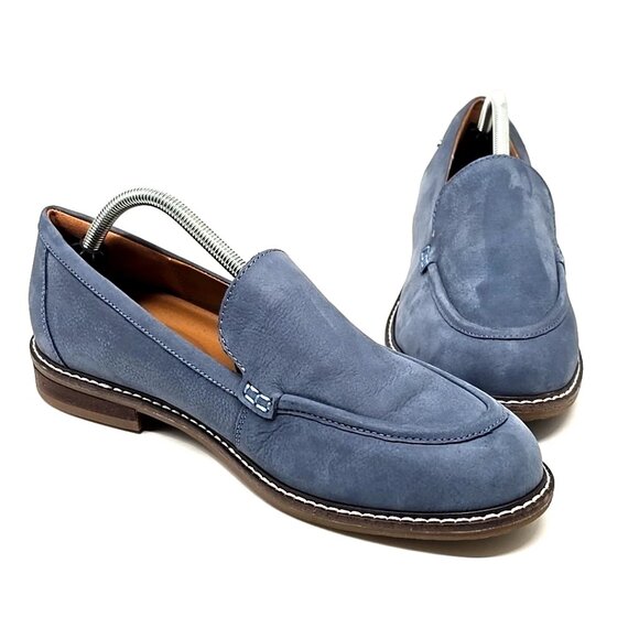 Easy Spirit Jaylin Blue Leather Slip-On Comfort Loafers Shoes Women’s Size 11W - Picture 2 of 12